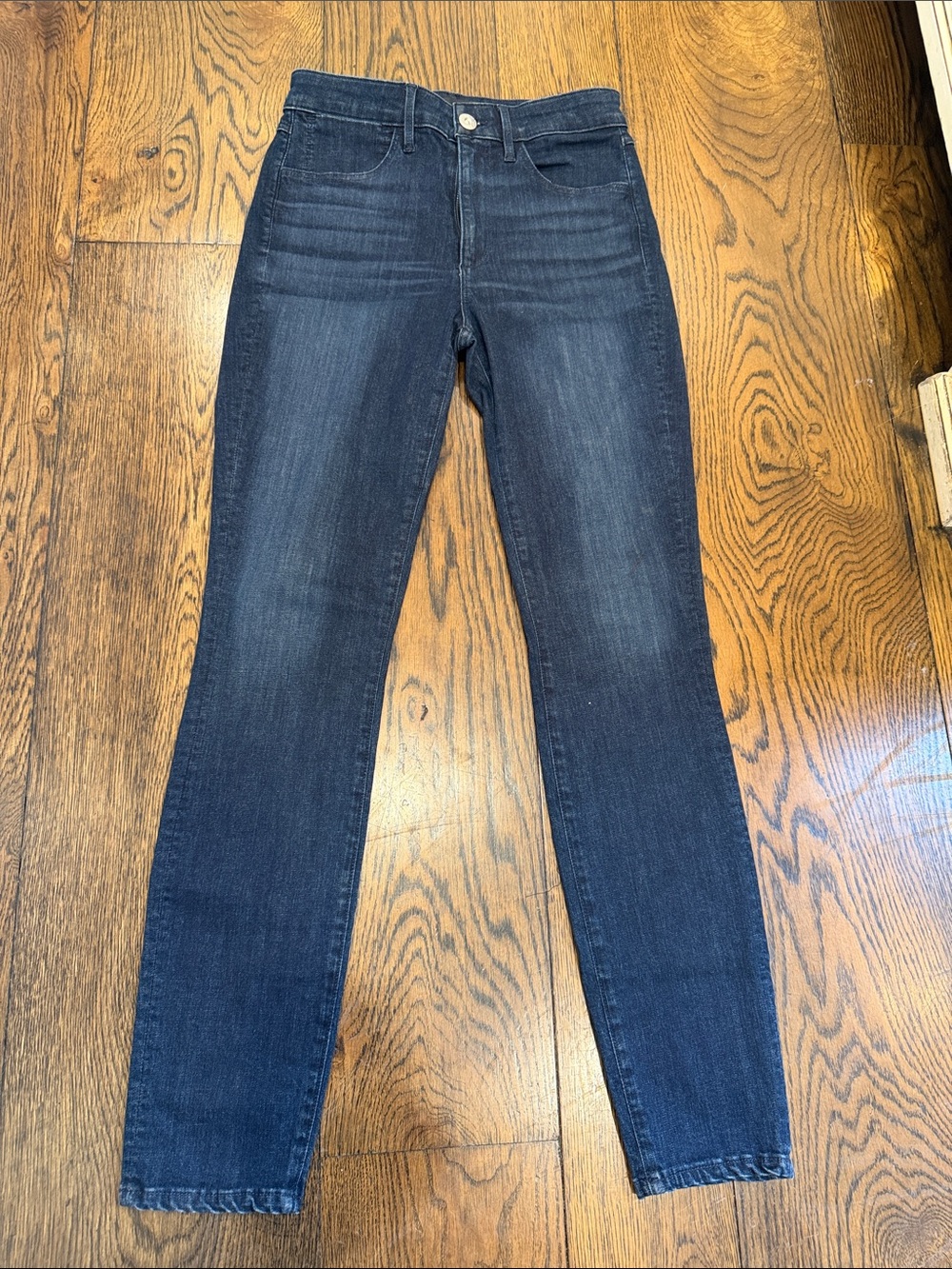 Women's 3x1 Dark Blue Slim Straight Jeans